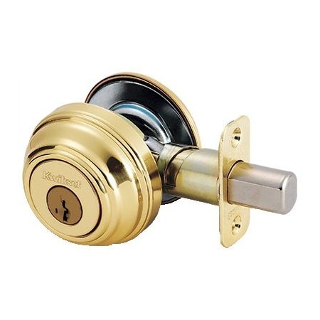 Kwikset PB SGL Cyl Deadbolt 980 3 SMT CP K4 V1